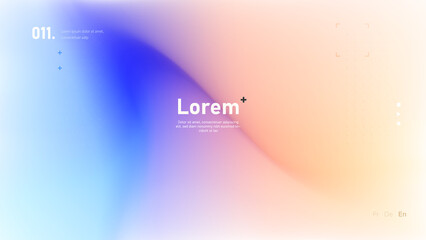 Colorful soft shapes background design. Modern bright wallpaper with colorful gradient shapes
