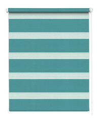 green roller blind day night isolated, ready for your design or mockup.