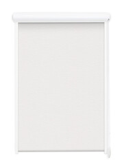 White mechanical roller blind isolated, ready for your design or mockup.