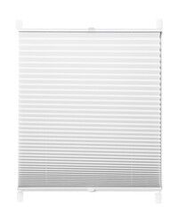 White roller blind pleated isolated, ready for your design or mockup.