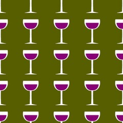 Seamless pattern with glass with wine for fabrics and textiles and linens and gifts and cards and kitchen