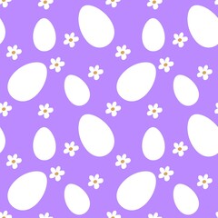 Easter seamless pattern with eggs for wallpaper and fabrics and textiles and packaging and gifts 