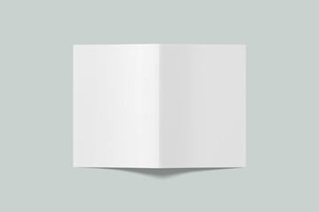 Blank bifold brochure  mockup