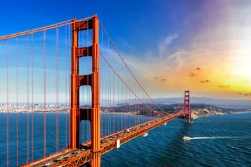 Papier Peint photo Pont du Golden Gate Golden Gate Bridge in San Francisco