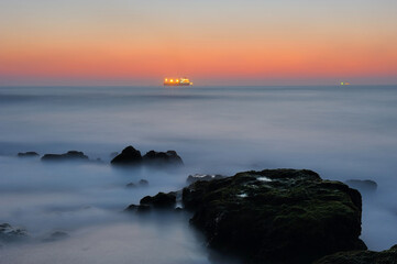 Mediterranean coast in southern Israel near the city of Ashkelon