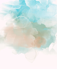 Hand painted abstract color background, vector illustration