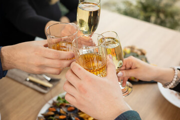 person is going to drink alcohol.
