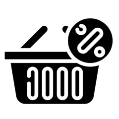 BASKET glyph icon,linear,outline,graphic,illustration