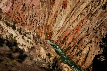 Yellowstone Canyon in Yellowstone National Park, Wyoming, USA.