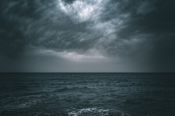 clouds over sea
