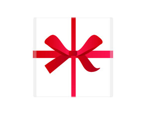 プレゼントボックス リボン付きのギフトボックス ベクターイラスト