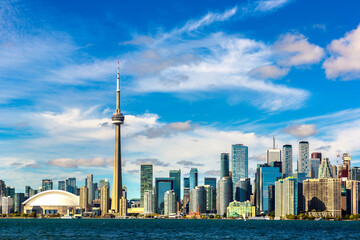 Naklejka premium Toronto and CN Tower, Canada