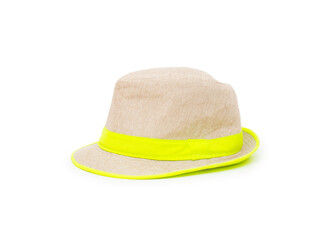 Summer hat isolated on the white background