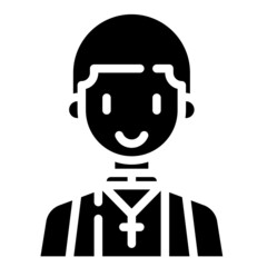 PASTOR glyph icon,linear,outline,graphic,illustration