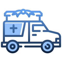 HEARSE Gradient icon,linear,outline,graphic,illustration