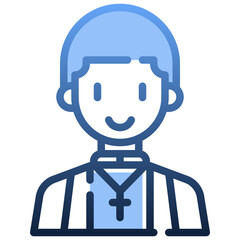 PASTOR Gradient icon,linear,outline,graphic,illustration