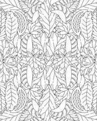 An autumn leaves coloring background