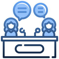 INTERVIEW Gradient icon,linear,outline,graphic,illustration