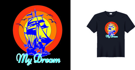 T shirt design vector