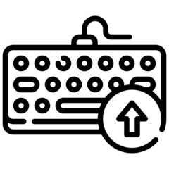 SHIFT line icon,linear,outline,graphic,illustration