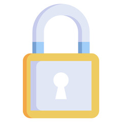 LOCK flat icon,linear,outline,graphic,illustration