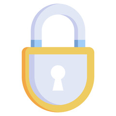 PADLOCK flat icon,linear,outline,graphic,illustration