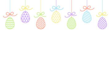 Easter eggs. Background concept. Vector