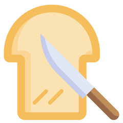 TOAST flat icon,linear,outline,graphic,illustration