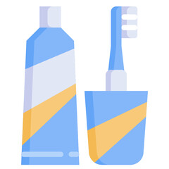 TOOTHBRUSH flat icon,linear,outline,graphic,illustration