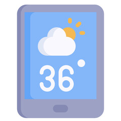 WEATHER APP flat icon,linear,outline,graphic,illustration