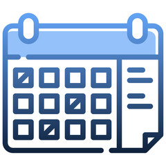 CALENDAR Gradient icon,linear,outline,graphic,illustration