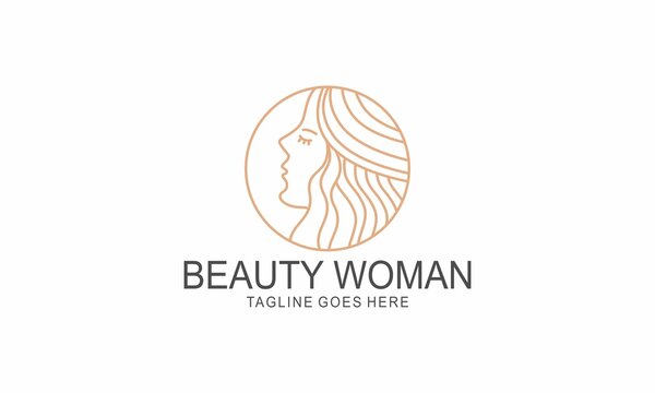 Beauty woman, woman abstract logo design
