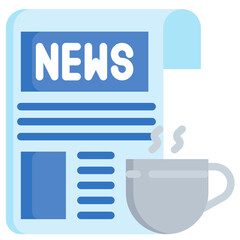 NEWSPAPER flat icon,linear,outline,graphic,illustration