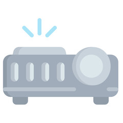 PROJECTOR flat icon,linear,outline,graphic,illustration