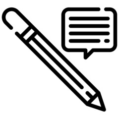 Fototapeta premium PENCIL line icon,linear,outline,graphic,illustration