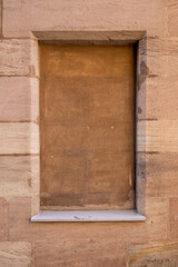 Fränkischer Sandstein als Rahmen als Hintergrund verwendbar. 