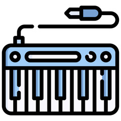 PIANO filled outline icon,linear,outline,graphic,illustration