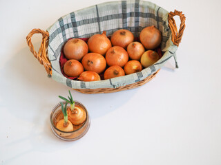 Basket of onions