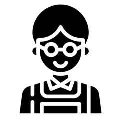 OFFICER glyph icon,linear,outline,graphic,illustration