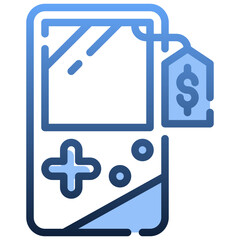 VIDEO CONSOLE Gradient icon,linear,outline,graphic,illustration