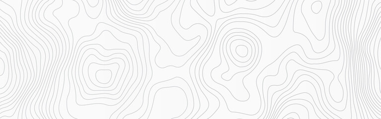 Fototapeta premium Mountain topographic map background with red lines texture, Luxury white abstract topographic map background with white lines texture. 