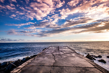 Jetty  in Saint-Pierre, La Reunion island