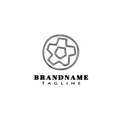 ball cartoon logo icon design vector illustration