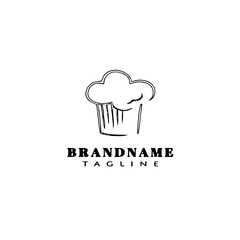 cupcake logo cartoon icon design template black isolated vector delicious