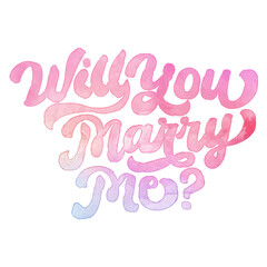 Text ‘Will You Marry Me?’ written in hand-lettered watercolor script font.