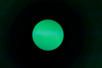 green planet in the dark