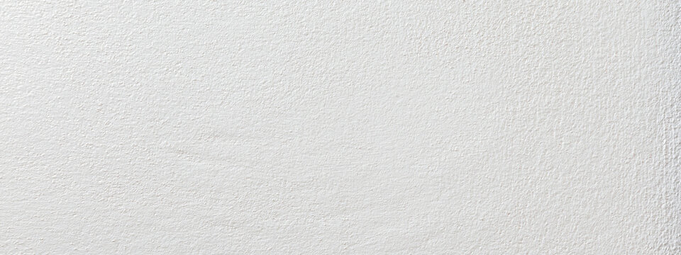 White color with an old grunge wall concrete texture as a background. Wide banner