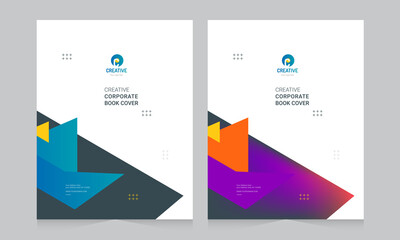 Cover design for annual report and business catalog, magazine, flyer or booklet. Brochure template layout. A4 cover vector EPS-10