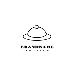 cloche logo cartoon icon design template black vector