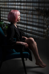 girl with botox hair photo for magazine